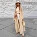 European And American Cross-Border Trade Elegant Cardigan Coat Long Homewear Two-Way Dress Autumn Simple Fashion Women's_ecoleips.com