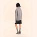 Women's Knit Sweater Oversized High Neck Pullover Casual Long Sleeve Top - Soft Viscose Blend Yarn, Loose Fit, Fall Winter Fashion_ecoleips.com