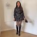 Classic Plaid Belted Shirt Dress Long Sleeve A-Line Button down Adjustable Waist Tie Stretch Polyester Blend XS-XXXL 3 Colors_ecoleips.com