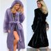 Autumn Winter New Hooded Cotton Jacket Thickened Long Plush Fur Women's Overcoat Trench Coat_ecoleips.com
