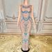 Women's Clothing Luxury Diamond Cocktail Party Fashion Dress Adult Model Catwalk Trendy Clothing Company Annual Meeting Dress_ecoleips.com