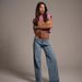 Retro Star Print Women's Jeans, Street Harajuku Style Loose-Fit Straight-Leg Casual Pants_ecoleips.com