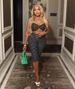 Women's Clothing Polka Dot Print Camisole Top And Hip Lifting 7/8 Pants Set Trendy Summer American Sexy_ecoleips.com