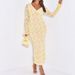 Sexy Lace Hollow Out Long Sleeve Long Dress Women Evening Party Nightclub Outfit_ecoleips.com
