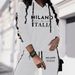 Women's European American Style Casual Two Piece Set Vacation Wear With Letter Print Hooded Top And Matching Pants Long Sleeves_ecoleips.com