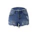 2025s 2025 Spring New American Style Button Tassel Edge Women's Denim Shorts_ecoleips.com