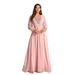 Women's Clothing Fashion Chiffon Dress Elegant Beaded Banquet Evening Dress_ecoleips.com