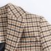 Temperament Woolen Plaid Jacket Long Coat_ecoleips.com
