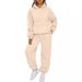 European American Foreign Trade Auumn Winer New Men's And Women's 2-Piece Casual Hoodie Tracksui Long Pans_ecoleips.com