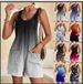 2023 European And American 's Clothing Printed Summer Casual Fashion Suspender Shorts Jumpsuit Overalls For_ecoleips.com