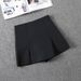 ng2510292 High Waist Split For Women 2022 Spring Summer New Fashion Versatile Anti-Exposure Pants Black A-Line Short Skirt_ecoleips.com
