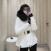 girl Girl 2025 New Down Women's Ski Jacket Winter Fashion Fox Fur Collar Casual Waist Slim Coat_ecoleips.com