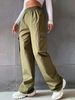 Women's Clothing Workwear Casual Pants For Women High Waist Wide Leg Straight Breathable Retro Sports Trousers_ecoleips.com