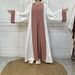 New Design Nida Muslim Abaya Dubai Luxury Woman Dress Veiled Islamic Moroccan Kaftan Black Ramadan Modest Casual Clothing Eid_ecoleips.com