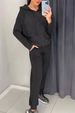 Women's Clothing Spring And Autumn Women's Clothing Fashion Casual Hooded Hot Diamond Pocket Sweater Sports Suit_ecoleips.com