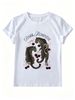 Women Dark Feminine Leopard Cherry Bow Graphic T-Shirt Retro Y2K Animal Print Crew Neck Short Sleeve White Street Tee_ecoleips.com