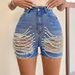 Women's Clothing New High Waist Slim Handmade Beaded Hole Hot Pants_ecoleips.com