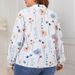 Women's Clothing Long Sleeved Shirts Tops Fashion Prints Fat Mm Large Size Shirts_ecoleips.com