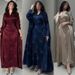 Modest Abaya Dress"Luxury Rhinestone Abaya – Modern Muslim Dress With Elegant Arabian Style & One-Size Comfort"_ecoleips.com