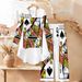 Women's Clothing Floral Print Wide Leg Pants Set For Women Casual Fashion Two-Piece Long Sleeved Spring Home Wear_ecoleips.com