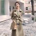 ng2510292 Women's Trench 2026 New Model For Spring And Autumn, Popular British Style, Mid-length, Petite-friendly, Trendy Khaki_ecoleips.com