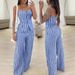 Women's Clothing New High Elastic Striped Tube Top Suit_ecoleips.com