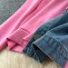 Women's Clothing Women's Style Casual Fashion Set Splicing Hooded Sweatshirt High Waist Wide Leg Pants Denim Two Piece Outfit_ecoleips.com