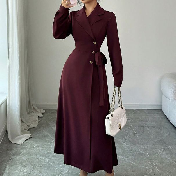 Voya Recommend! Women's Clothing 2026 Autumn And Winter New British Style Dress, Suit Style Long Skirt, Long Skirt_ecoleips.com