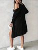 K Dress Jacket Two-piece Set Sexy Slim Fit Solid Color Pit Stripe Vest Skirt Women's Clothing_ecoleips.com