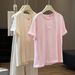 Heavy Industry Hot Diamond T-Shirt Women's Summer 2026 New Design Sense Crew Neck Loose Temperament Casual Top_ecoleips.com