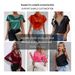 Aria Basics Aria Basics Solid Color Pleated Women's Blouse, Elegant Pullover Satin To, New Euroean And American Commuting Style Long Sleeve_ecoleips.com