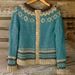 Ethnic Embroidery Knit Cardigan Women's Long Sleeve Open Front Sweater Gothic Style Fall Winter Fashion_ecoleips.com
