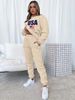 Women's Autumn/Winter Hip Hop Casual Street American Flag Pattern Printed Round Neck Sweatshirt+Sweatpants Warm Set-657_ecoleips.com