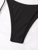 Ribbed Halter Tie String Bikini Set Women Solid Triangle Two Piece Swimsuit Side Tie Cheeky High Cut Bathing Suit Summer Beach Swimwear_ecoleips.com