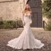 Women's Clothing One Shoulder Lace Light Wedding Dress Temperament Long Sleeves High End Fishtail Out Of The Door Yarn Niche Engagement Slim Dress_ecoleips.com