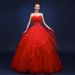 Plus Size Strapless Evening Gown Korean Style Puffy Skirt Floor Length Slim Fit Maternity Wedding Dress For Photo Studio_ecoleips.com