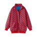 2025 Autumn Women's Fashion Casual Heart Dot Print Jacket And Skirt Set_ecoleips.com