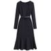 Elegant French-Inspired Mermaid Dress – High-End Slimming & Flattering Tailored Fit (Timeless Chic For Spring & Fall)_ecoleips.com