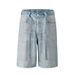 Women's Clothing Washed Diamond Belt Denim Shorts Jeans_ecoleips.com