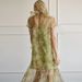 Unique Bow Tie Up Short Sleeved Beach Dress 2026 New Short Sleeved Mesh Women's Dress Printed Perspective Loose Elegant Dresses_ecoleips.com