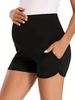 Women's Clothing Maternity Splicing Sports Leisure Elastic Belly Support Comfortable And Fashionable Shorts_ecoleips.com