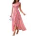 Women's Clothing New Slit Ruffle Mesh Splicing Lace Dress Evening Dress Long Skirt_ecoleips.com