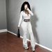 Women's Fashion Two-Piece Set Cropped Zip-Up Hoodie With High-Waisted Leggings - Slim Fit Casual Sportswear Outfit In White, Navy, Black, Beige_ecoleips.com
