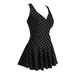 Women's Clothing Conservative Women's Plus Size Printed Cherry One Piece Conservative Belly Covering Slimming Hot Spring Swimsuit_ecoleips.com