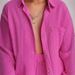 Women's Clothing New Loose Elastic Wrinkled Long Sleeve Shirt Wide Leg Pants Casual Suit Women 2 Piece Set_ecoleips.com