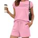 Women's Solid Color Sleeveless Top And Shorts Set Casual Two-Piece Summer Comfort Lounge Wear Outfit_ecoleips.com