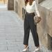 Women's Clothing Ladies Fashion Temperament Solid Color All Match High Waist Trousers Trousers_ecoleips.com