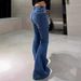 Women's Clothing Spring and Summer Women's Jeans Bell bottom Pants Ripped Slim Fit High Waist Jeans Women_ecoleips.com