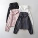 Women's Clothing Casual Drawstring Jacket Autumn Style Hot Girl Loose Hooded Sports Long Sleeved Top_ecoleips.com