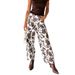 European And American Retro Cow-print Jeans Women, Stylish High-waisted Wide-leg Pants, New Wholesale For Cross-border_ecoleips.com